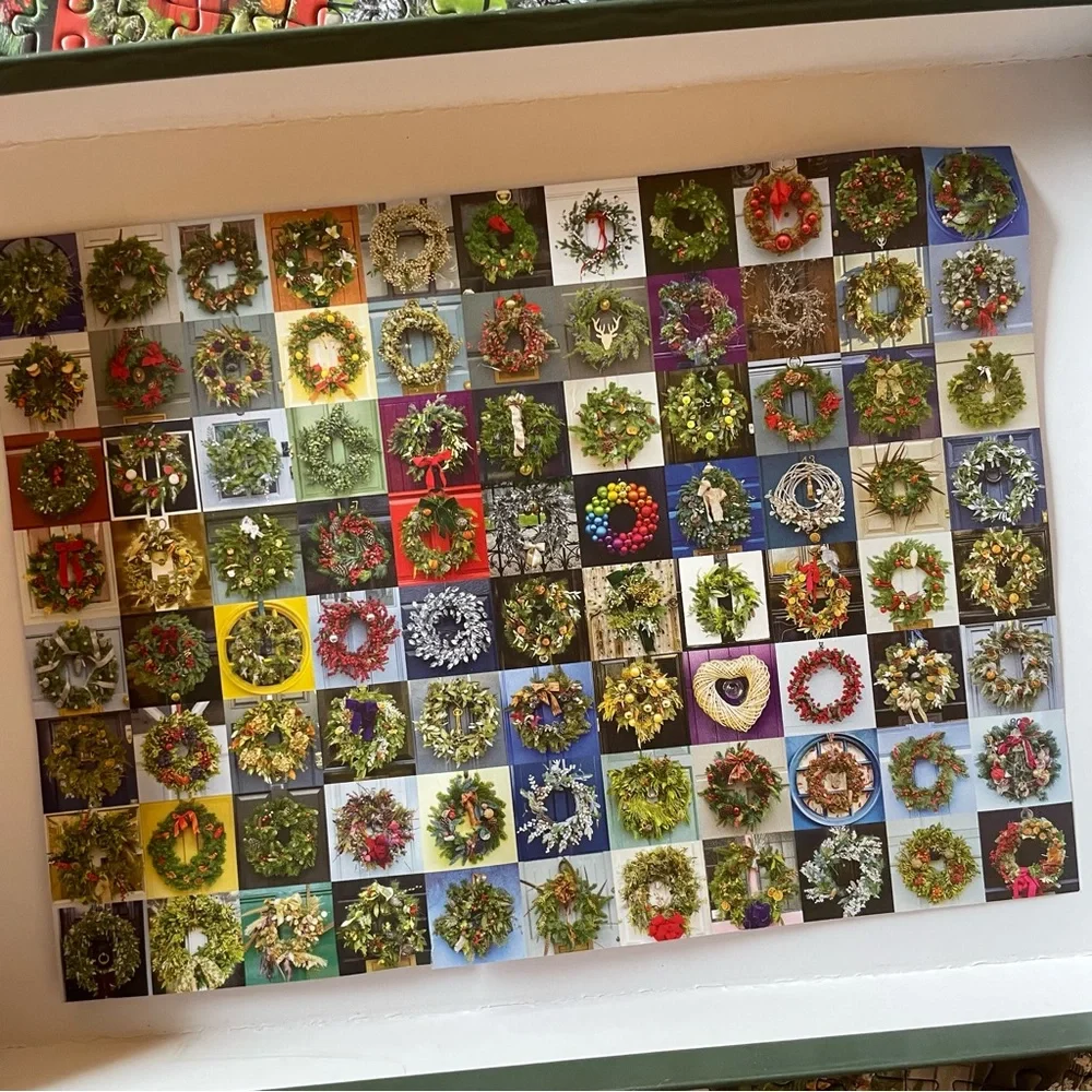 Galison Handmade Wreaths 1000 piece Puzzle 2/$12